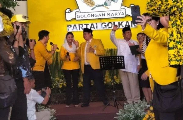 Hadiri HUT ke-59 Partai Golkar, Prabowo: Nyaman at Home