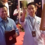 Prabowo-Gibran Saat Pengundian Nomor Surat Suara