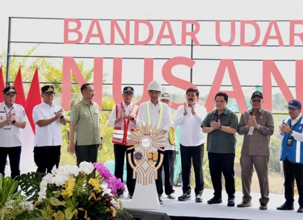 Jokowi Lakukan Peletakan Batu Pertama Bandara IKN yang Ditargetkan Rampung Juni 2024