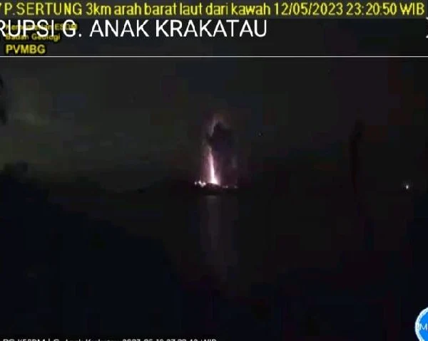 Gunung Anak Krakatau di Indonesia Meletus Lagi