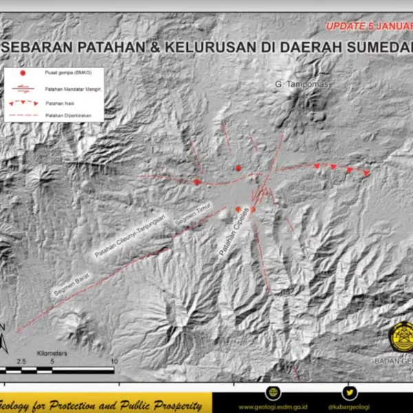 Terungkap Penyebab Gempa Sumedang 31 Desember Lalu Akibat Sesar Aktif Patahan Cipeles, Cek Lokasinya