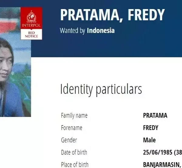 Fredy Pratama Punya 4 Nama Alias, dari The Secret hingga Mojopahit