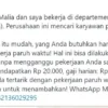 Satgas Pasti OJK Ingatkan Masyarakat Waspadai Penipuan Lowongan Kerja Paruh Waktu, Ini Modusnya