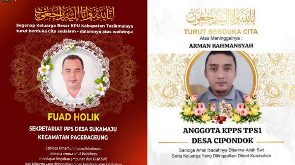 Petugas PPS dan KPPS Meninggal Dunia di Tasikmalaya