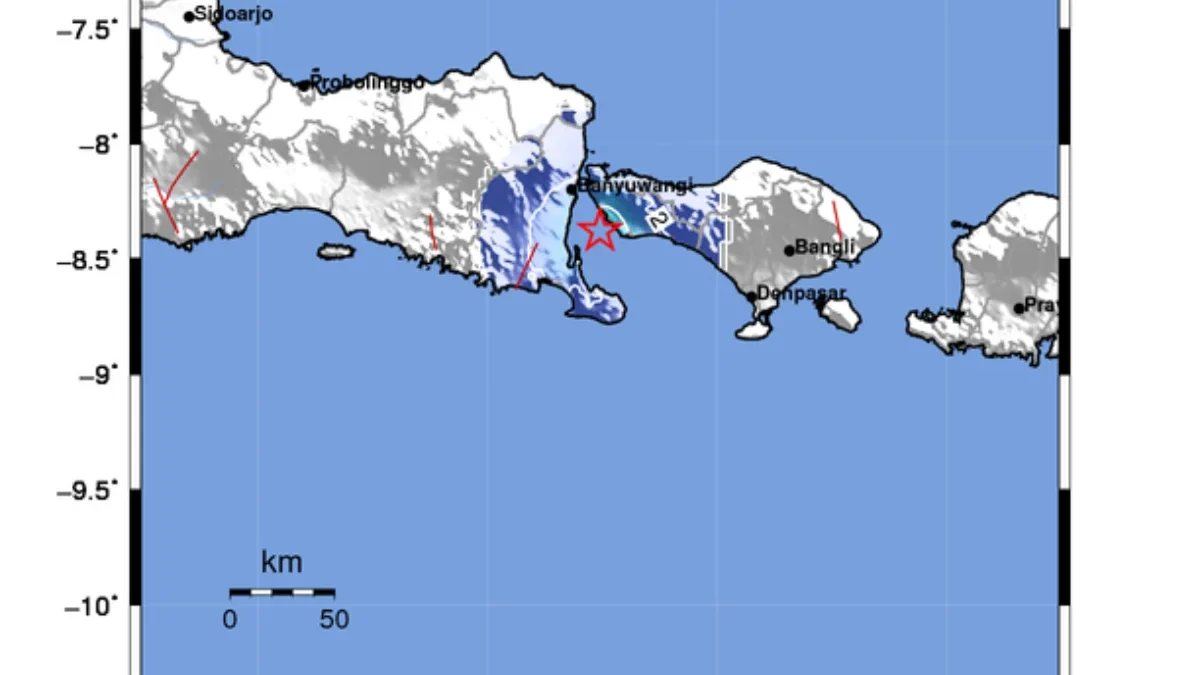 Gempa Tektonik Goyang Jembrana hingga Banyuwangi, Bermagnitudo 4,1