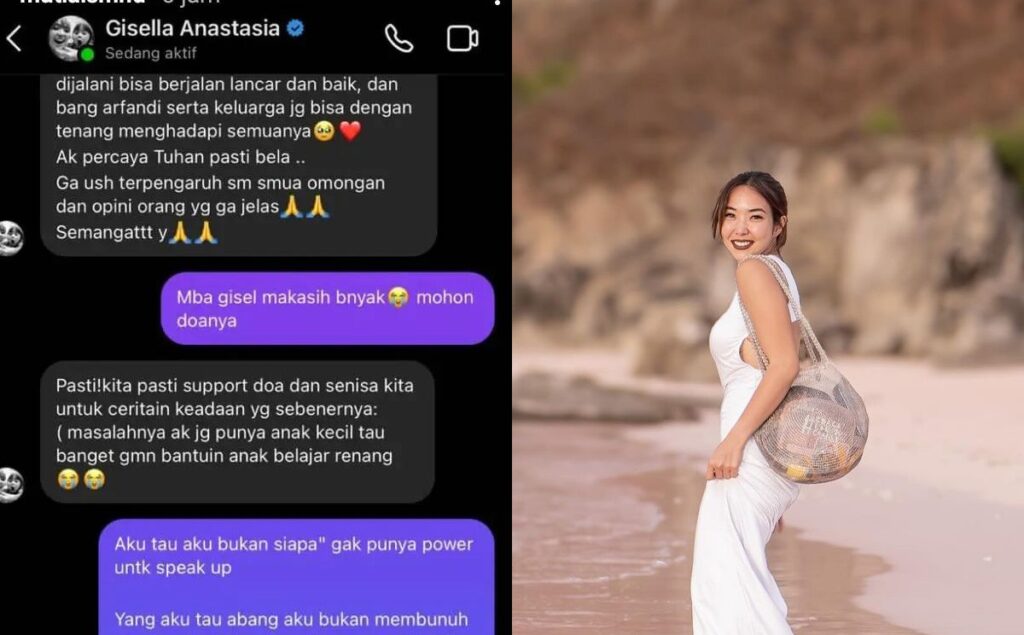 Yudha Tersangka Kasus Kematian Dante, Ini Pesan Gisella Anastasia yang Bikin Warganet Heran