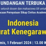 Kemarin UGM, Hari Ini Pembacaan Pernyataan Sikap Sivitas Akademika UII Yogyakarta 'Indonesia Darurat Kenegarawanan'