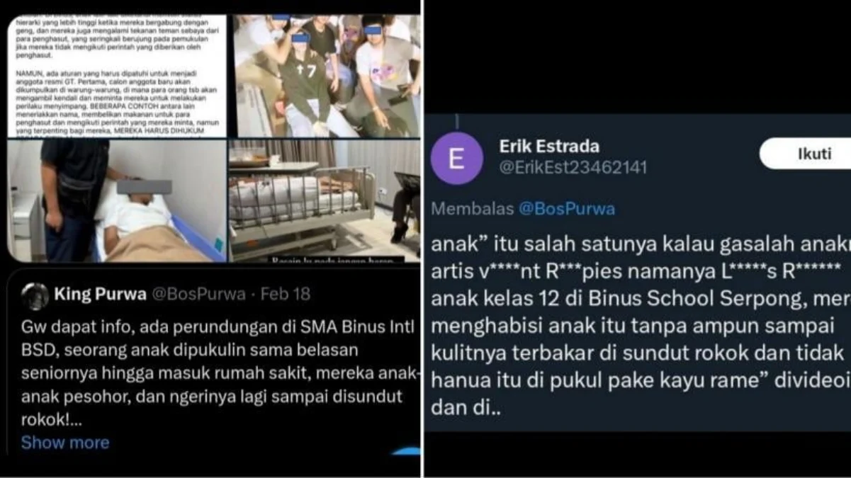 Diduga Pelaku Perundungan di SMA Binus Internasional BSD, Anak dari Seorang Artis Berinisial V