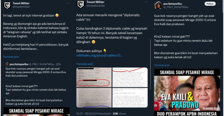 Forum Militer Ungkap Berita Bohong Surat Diplomatik yang Tuding Prabowo Korupsi Pengadaan Pesawat Mirage 2000-5