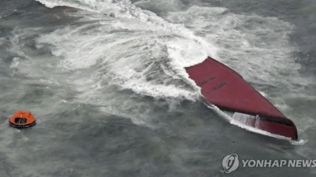 Kapal Tanker Keoyong Sun Berbobot 870 Ton Terbalik di Lepas Pantai Shimonoseki Jepang, Berawak 8 WNI