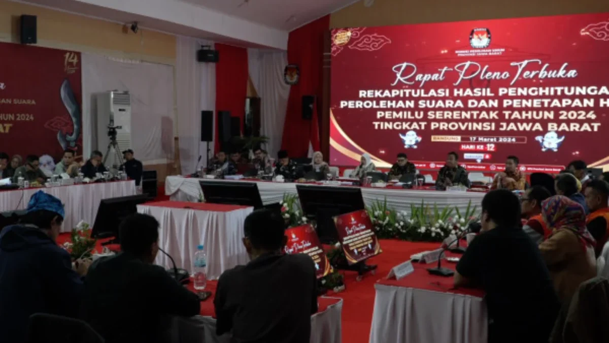 Sengitnya Rekapitulasi Penghitungan Suara Pemilu 2024 Tingkat Provinsi Jawa Barat