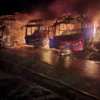 Penampakan 3 Bus PO Margomulyo Terbakar di Pekalongan, Diduga Kerugian Rp2 Miliar