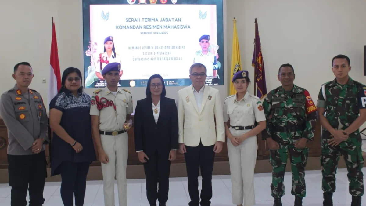 Serah Terima Jabatan Komandan Resimen Mahasiswa Yon-914/G, Rektor UKSW: Menwa harus Jadi Suri Tauladan dalam Cinta Tanah Air