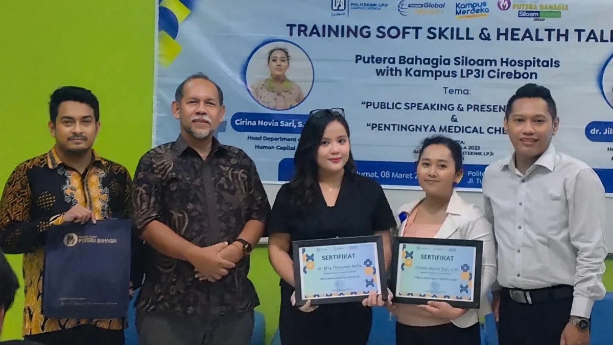 Training Soft Skill And Health Talk Putra Bahagia Siloam Hospitals with Kampus Politeknik LP3I Cirebon