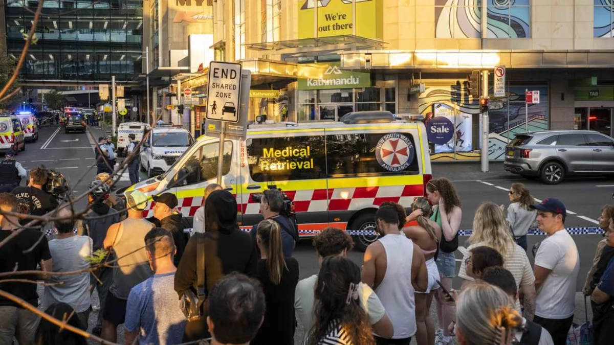 Penikaman brutal di Westfield Bondi Junction, Sydney, Australia, Sabtu (13/4/2024), menewaskan 6 orang. (Foto: