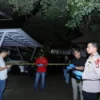 Lokasi penemuan mayat seorang polisi yang tewas dengan luka tembak di kepala di sebuah rumah kawasan Mampang,