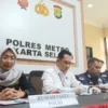 Konferensi pers penanganan perkara tewasnya Brigadir Ridhal Ali Tomi yang dipastikan penyidik Satreskrim Polre