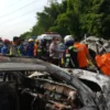 Tiga korban kecelakaan maut di KM 58 Tol Jakarta-Cikampek (Japek), Senin (8/4/2024) pagi, merupakan warga Suka