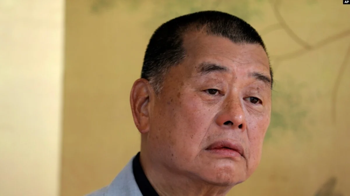 Taipan media Hong Kong, Jimmy Lai, hadiri dalam sebuah wawancara pada 1 Juli 2020. (Foto: AP/Vincent Yu)