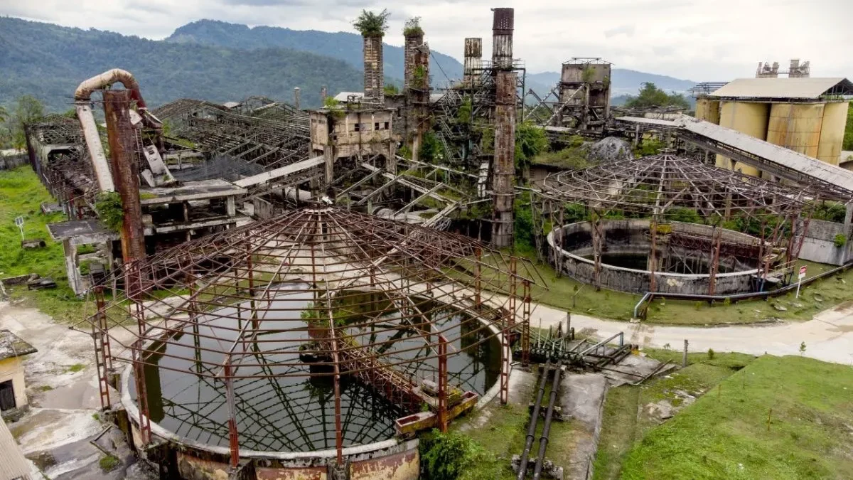 Pabrik Indarung I PT Semen Padang di Kelurahan Indarung, Kecamatan Lubuk Kilangan, Kota Padang, Sumatra Barat.