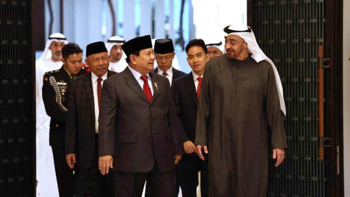 Prabowo Subianto dan Gibran Rakabuming Raka menemui Presiden Uni Emirat Arab (UEA) Syeikh Mohamed bin Zayed Al