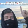 Unggahan Alan Walker saat memberi tahu nomor telepon lokal miliknya. (Color Asia Live