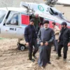 Helikopter yang membawa Presiden Iran Ebrahim Raisi “mendarat darurat” pada Minggu (19/5), (Foto: IRNA)