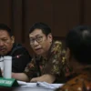 Eks Direktur Utama PT Jasa Marga Jasamarga Jalan layang Cikampek (JJC) Djoko Dwijono yang juga terdakwa kasus