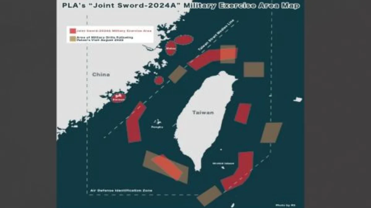 Rencana latihan militer Tiongkok di Selat Taiwan(MI/HO