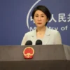 Juru Bicara Kementerian Luar Negeri China Mao Ning kepada media di Beijing pada Selasa (28/5). (ANTARA/Desca L