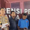 Terduga pelaku Pegi Setiawan yang sempat membantah keterlibatannya saat konferensi pers Polda Jabar (IST)