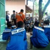 Ditreskrimum Polda Jabar saat melakukan rekontruksi kasus pembunuhan dan perkosaan terhadap MR (16) dan V (16)