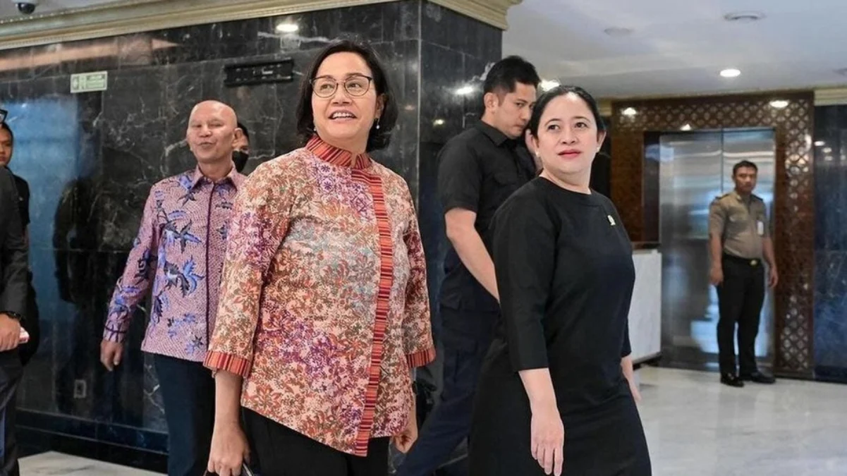 Menteri Keuangan Sri Mulyani bertemu Ketua DPR RI Puan Maharani, Kamis (25/1/2024). FOTO/Dok. Instagram Sri Mu