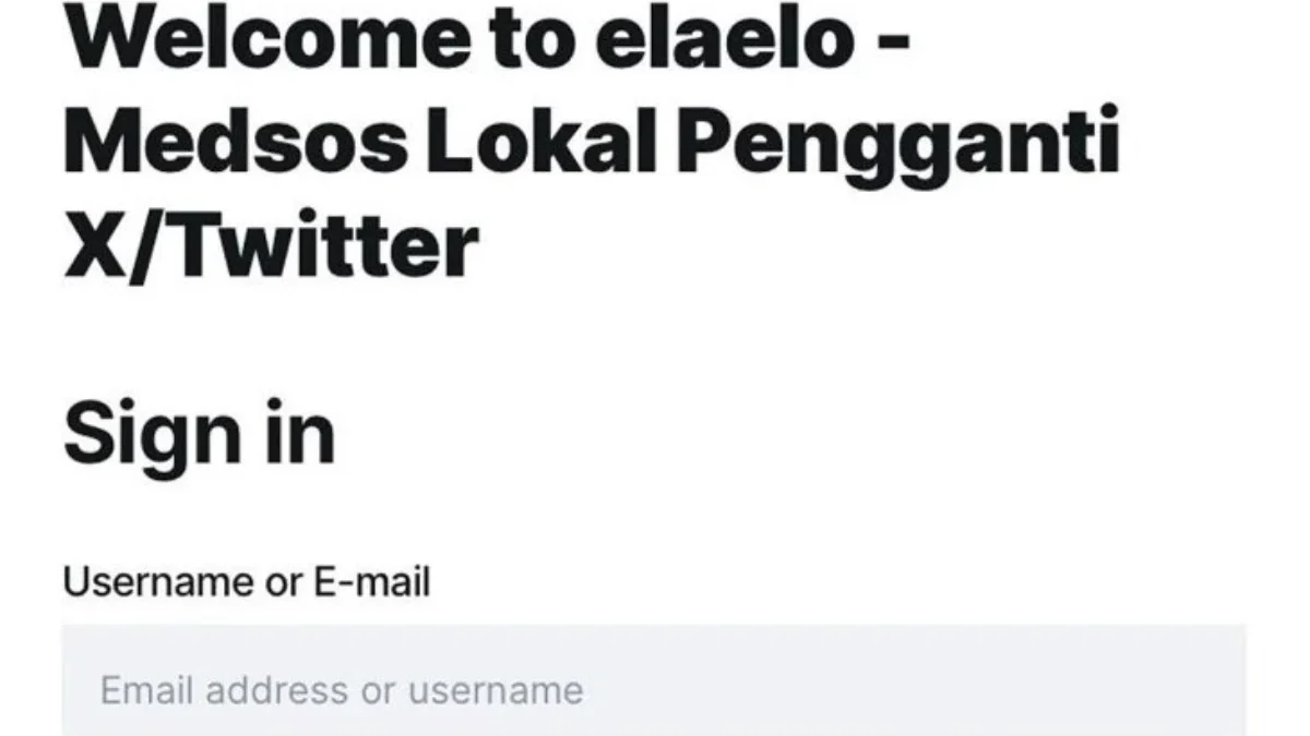 Ela Elo, platform media sosial baru yang viral, diduga sebagai upaya pemerintah untuk menggantikan X (Twitter)