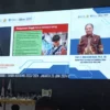 Menteri Riset, Teknologi, dan Pendidikan Tinggi pada periode tahun 2014-2019 Prof. H. Mohamad Nasir yang hadir