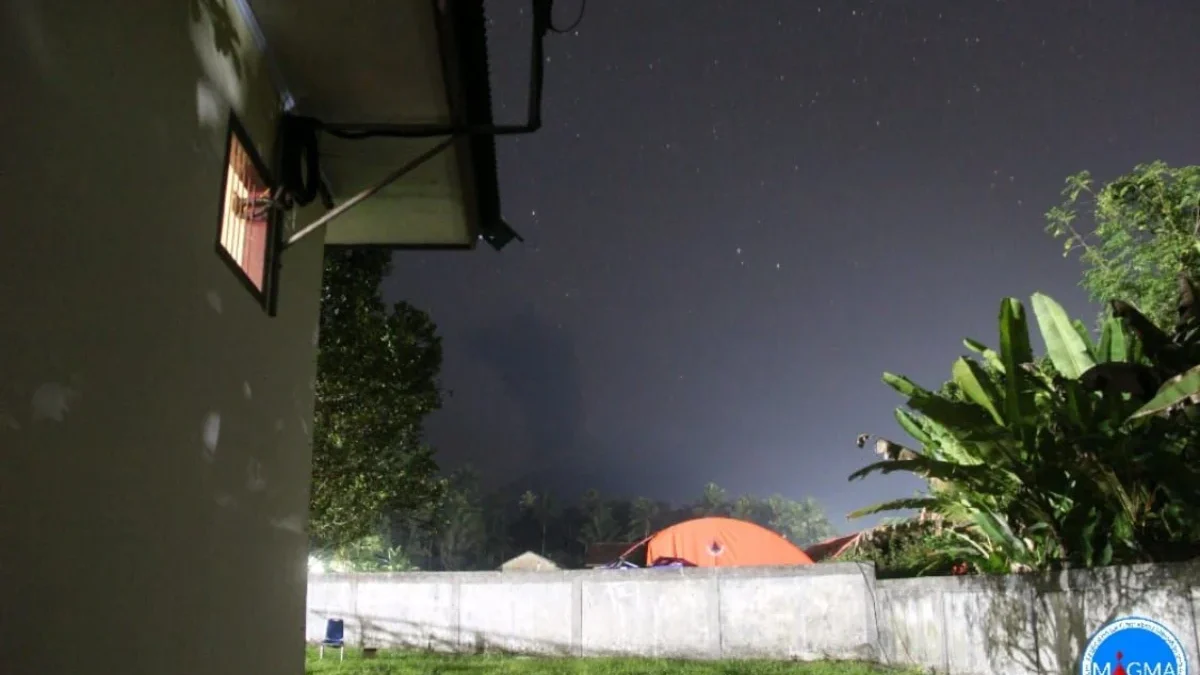 Erupsi Gunung Ibu di Maluku Utara terekam di seismogram dengan amplitudo maksimum 28 mm, Sabtu (29/6/2024).