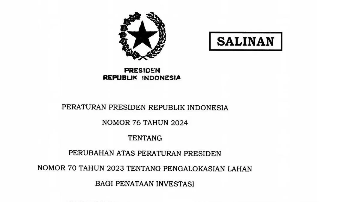 Perpres No 76 Tahun 2024