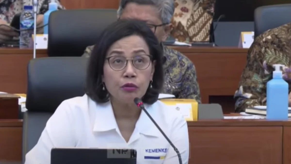 Menteri Keuangan Sri Mulyani. (YouTUbe/Banggar DPR R)