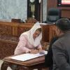 Wali Kota Semarang Hevearita Gunaryanti Rahayu saat rapat paripurna di Gedung DPRD Kota Semarang, Jawa Tengah,