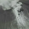 Gunung Ciremai terakhir meletus pada tahun 1937, seperti pada foto yang diabadikan KITLV. (KITLV)