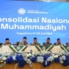 Ketum PP Muhammadiyah Haedar Nashir (tengah), Sekum PP Muhammadiyah Abdul Mu‘ti (Dok. Muhammadiyah)