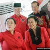 Sejumlah tokoh PDIP: Puan Maharani, Megawati Soekarnoputri, Ganjar Pranowo, Presiden Joko Widodo dan Prananda