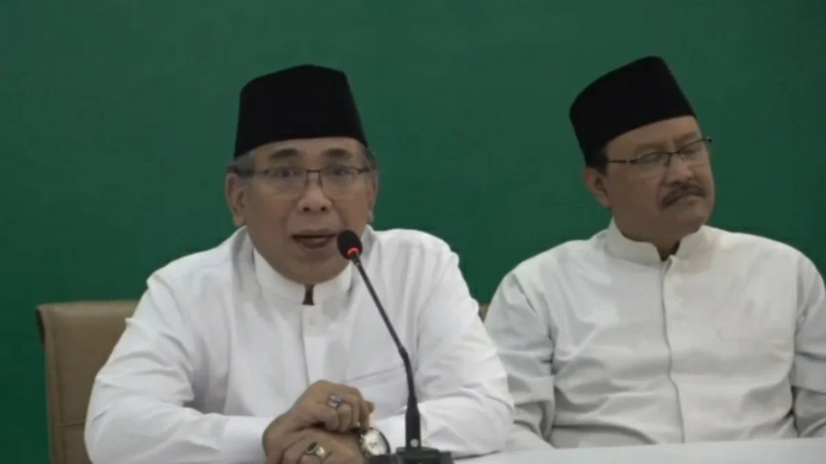 Ketua Pengurus Besar Nahdlatul Ulama (PBNU) Indonesia, Yahya Cholil Staquf.