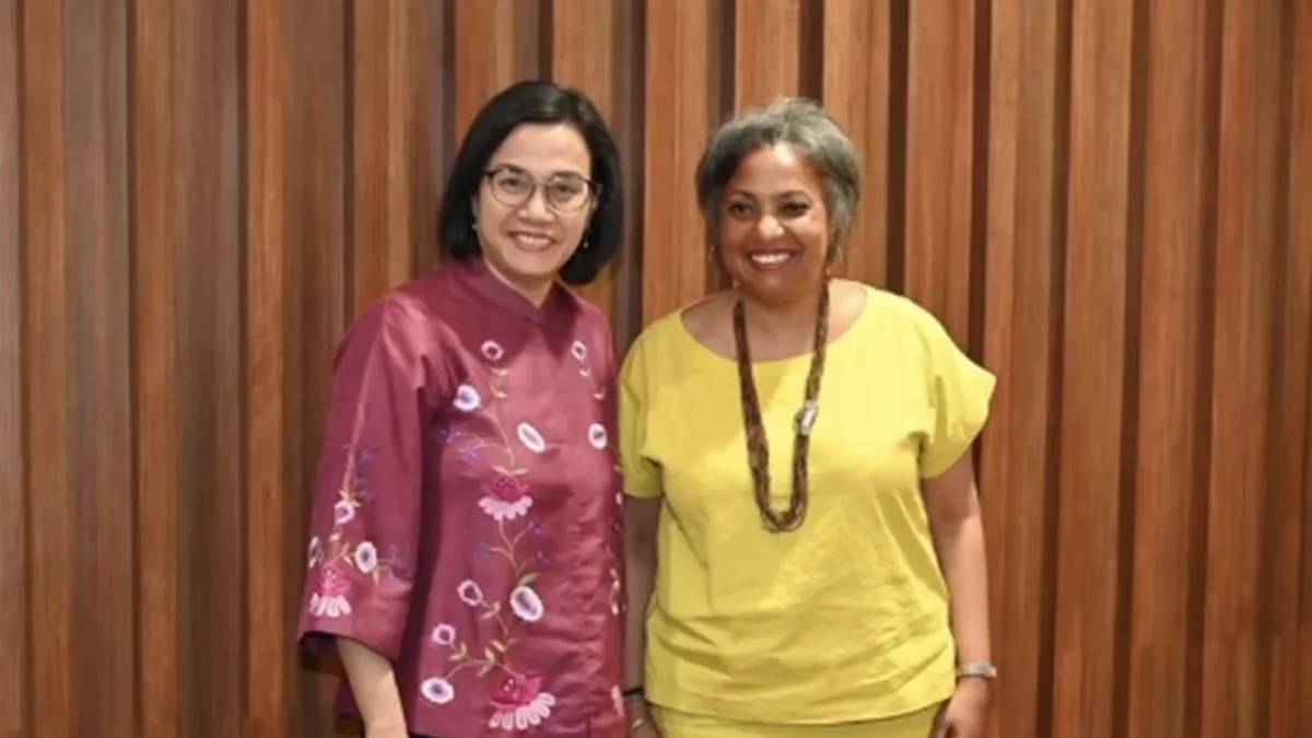 Menteri Keuangan Sri Mulyani dan US Treasury Department Assistant Secretary for International Trade and Develo