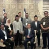 Lima Nahdliyin saat bertemu Presiden Israel Isaac Herzog. FOTO/NU Online