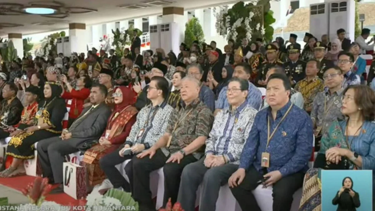 Empat taipan menghadiri HUT ke-79 RI di Istana Negara IKN, Kalimantan Timur, Sabtu (17/8/2024). Foto: YouTube/