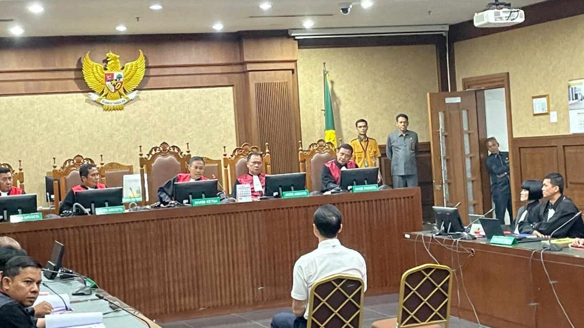 Harvey menjalani sidang dakwaan di Pengadilan Tipikor Jakarta, Rabu (14/8/2024). Dalam dakwaannya Jaksa menyeb