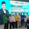 Perwakilan 12 parpol mendeklarasikan dukungan untuk Ridwan Kamil-Suswono sebagai bapaslon pada Pilkada Jakarta