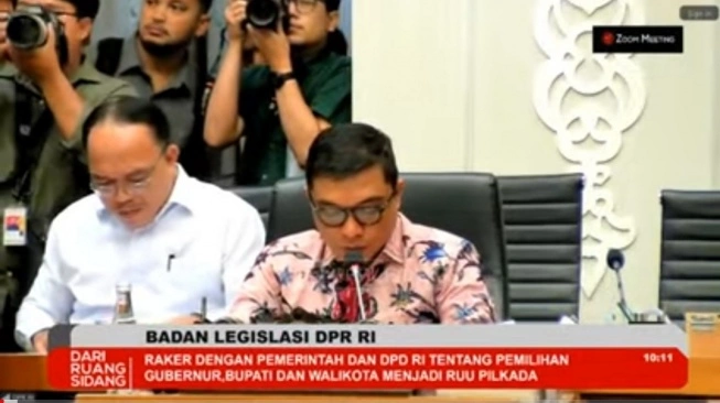 Wakil Ketua Baleg DPR RI Achmad Baidowi. [Tangkapan layar]