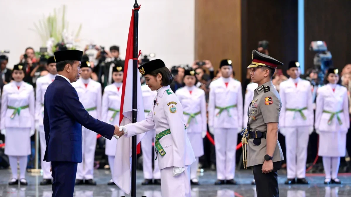 76 pelajar dari seluruh Indonesia resmi dikukuhkan menjadi anggota Pasukan Pengibar Bendera Pusaka (Paskibraka